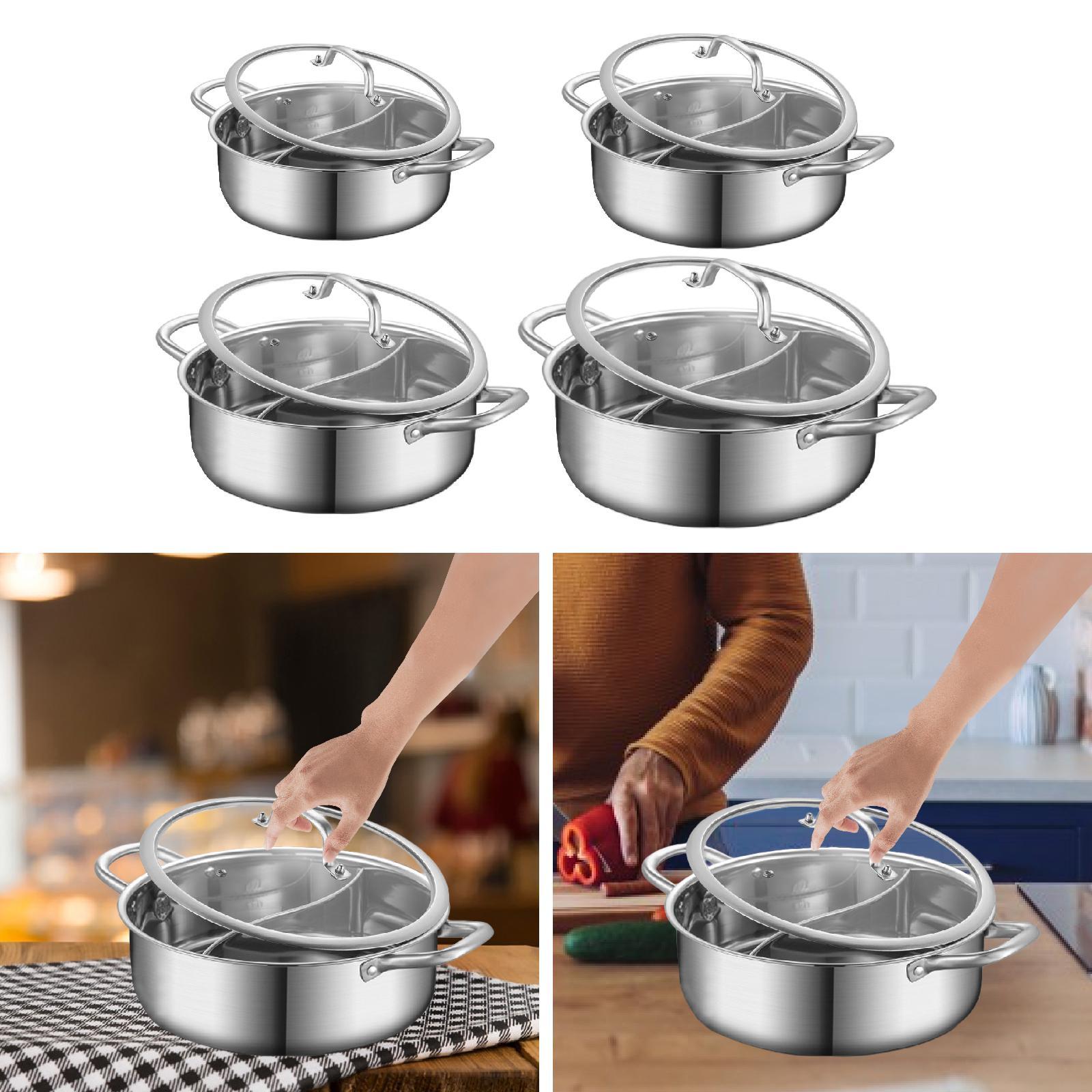 Hot Pot with Divider Gas Stock - Home Cooking Gas ulasan dan harga