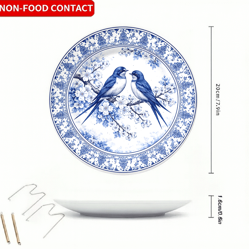 Decorative Plate with Blue-and - Home Cooking Recipes ulasan dan harga